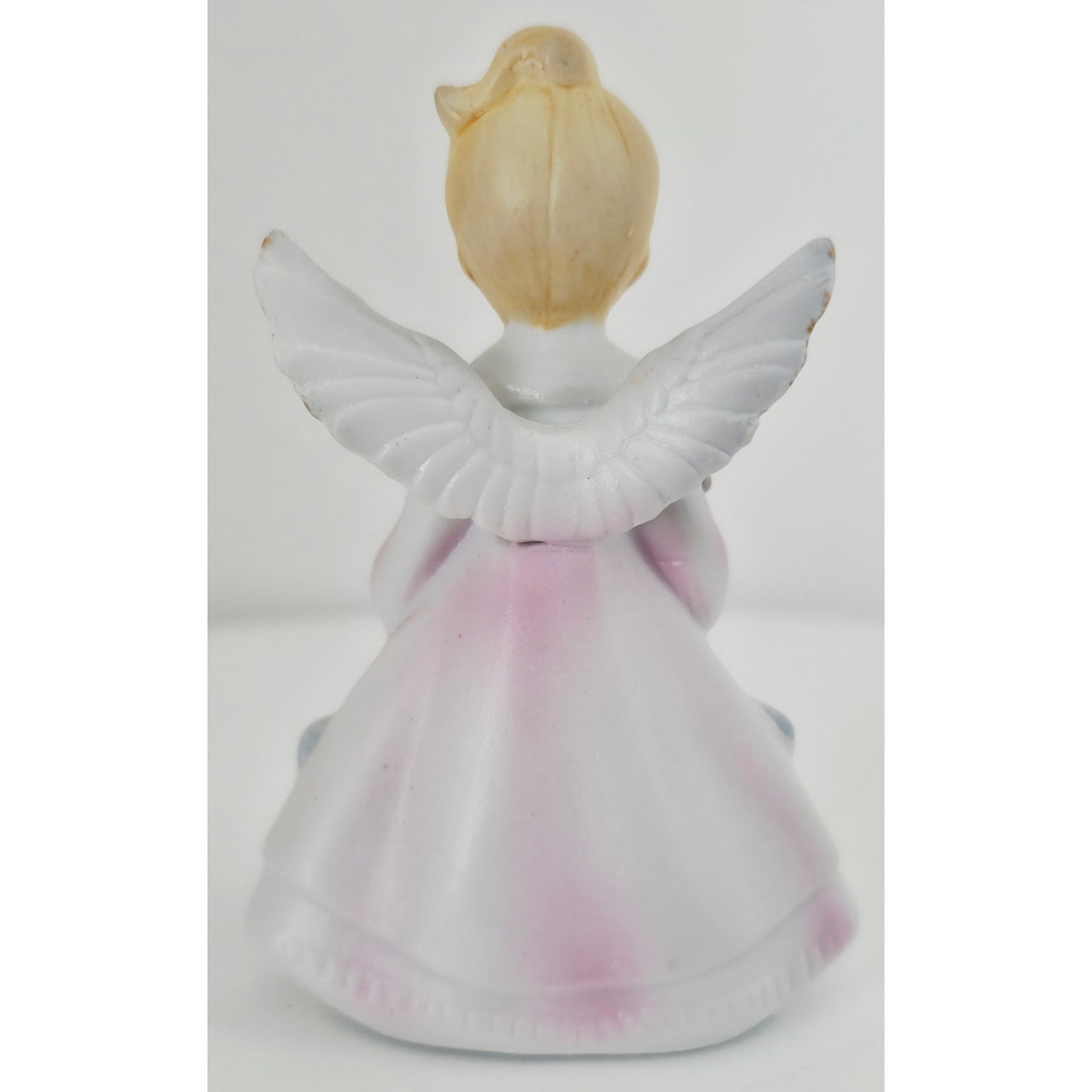 VINTAGE *NEW* 1980's April Angel Birthday Figurine w/Yellow Flowers - Porcelain