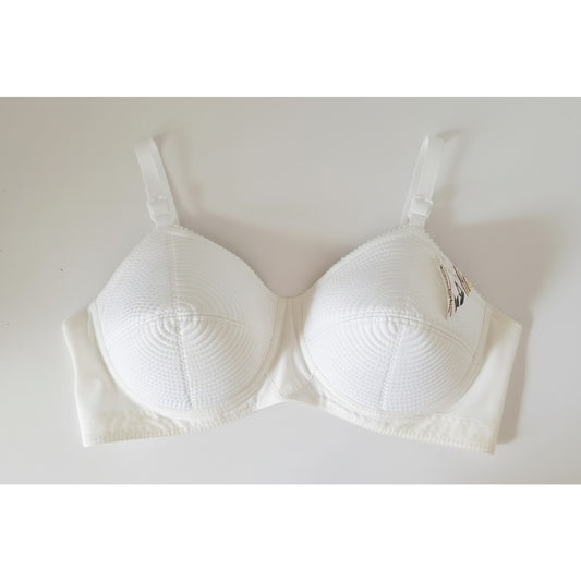 VINTAGE *NEW* 1960's Splendor Form So Secret Women's Cream Bullet Bra Size 34A
