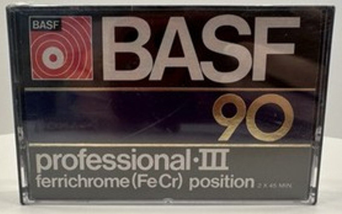 VINTAGE *NEW* 1970's BASF 90 Pro III Ferrichrome position Blank Cassette Tape