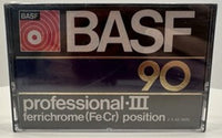 VINTAGE *NEW* 1970's BASF 90 Pro III Ferrichrome position Blank Cassette Tape