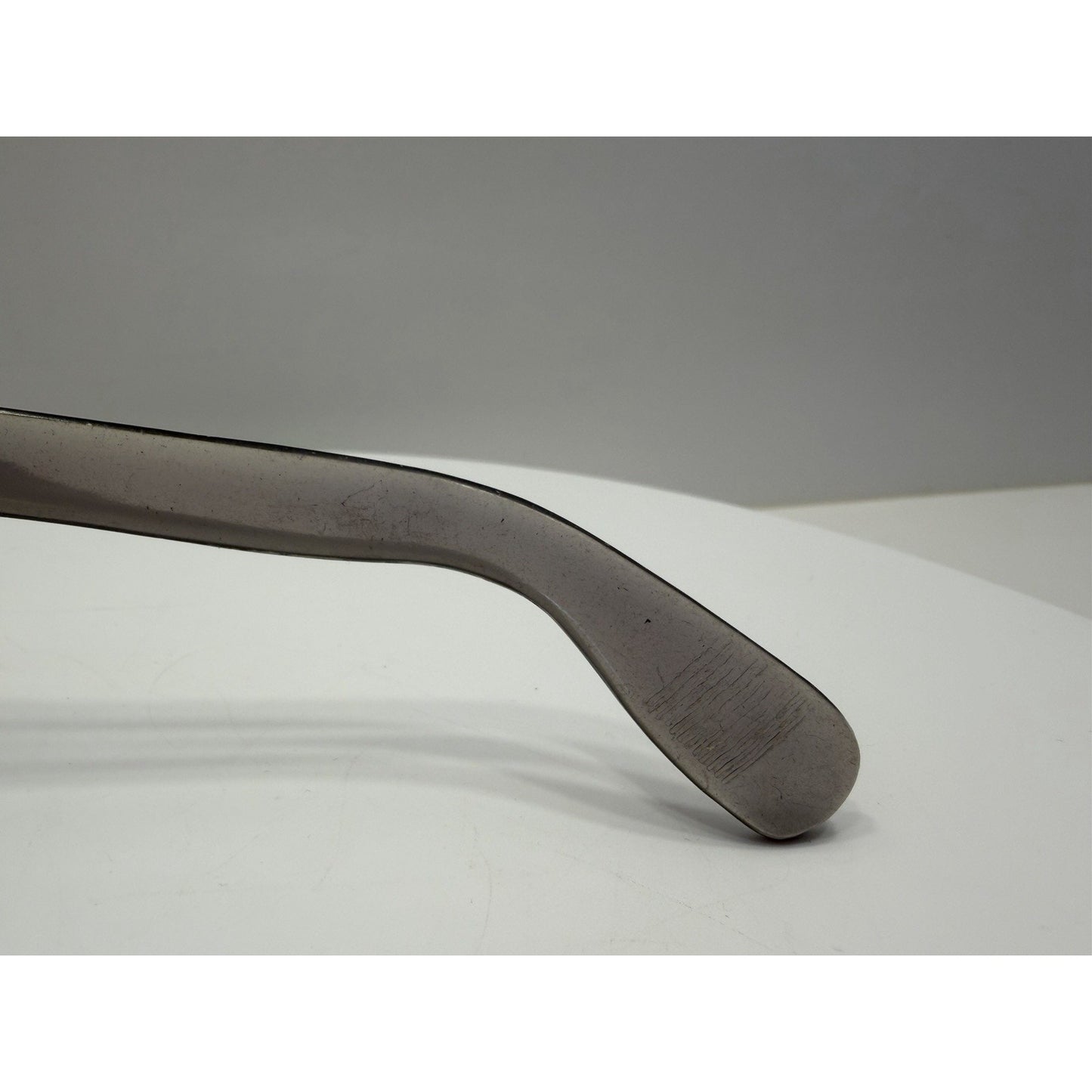 VINTAGE *NEW* 1960's Glam Unisex Sunglasses Gray Rnd Frame/Green Lens ITALY