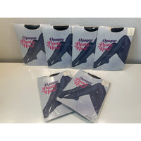 VINTAGE *NEW* Opaque 100% Nylon Panty Hose-Black/Long 5"6-5"9-6 pair