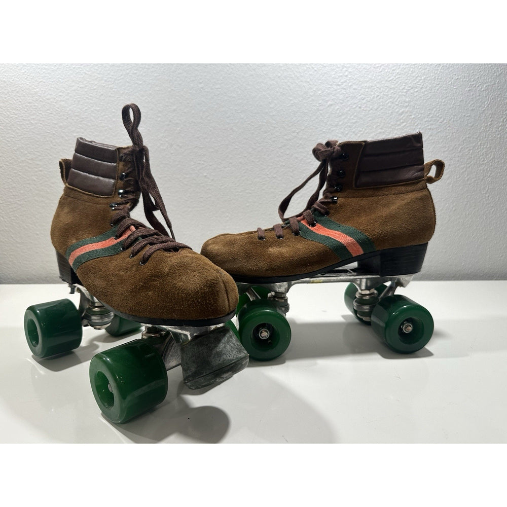 VINTAGE *NEW* 1970's's Hot Shot Suede Demi-Boot Roller Skates-MN'S 8/WMN 10