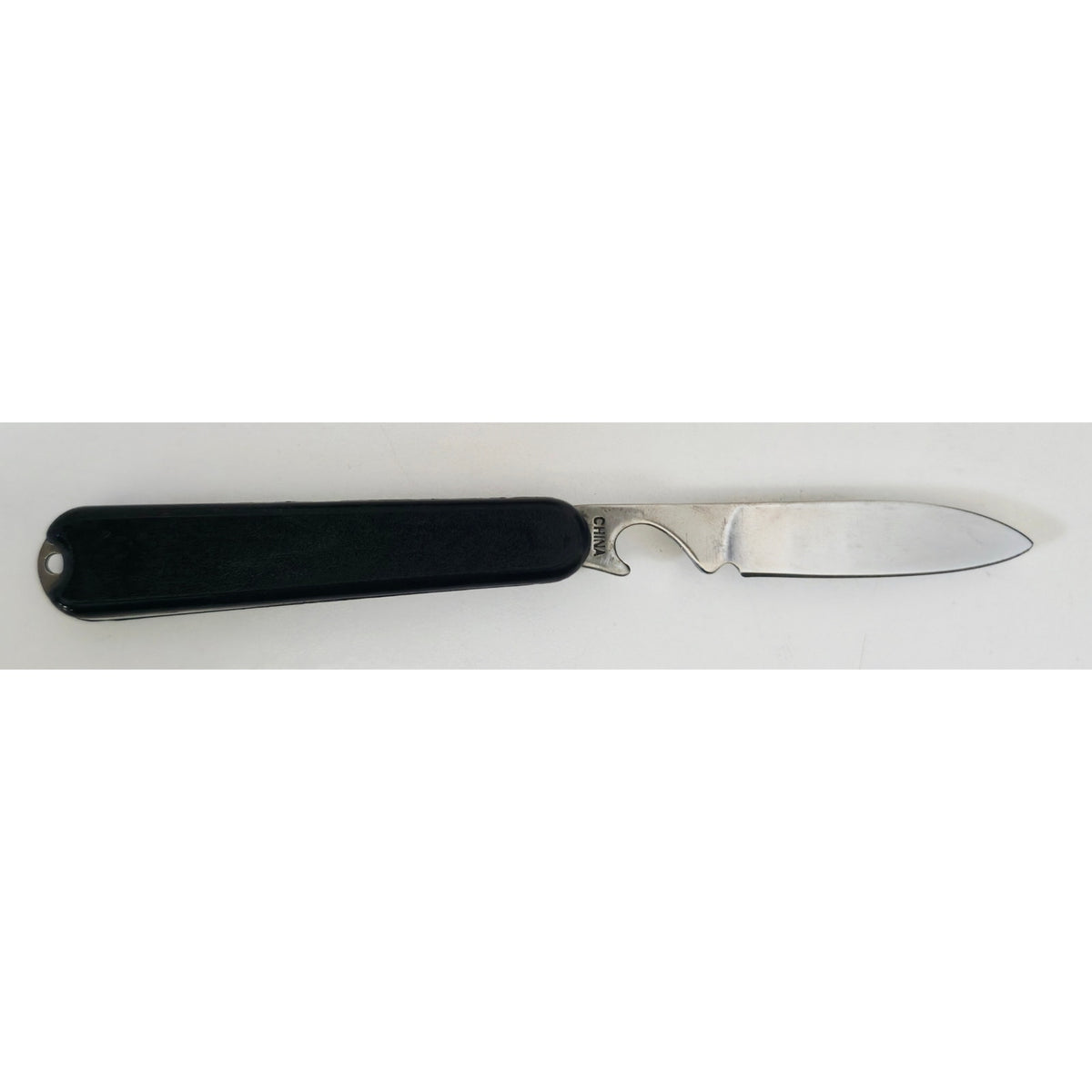VINTAGE *PRISTINE* 1960's Black Stainless Steel Folding Pocket Knife