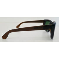VINTAGE *NEW* 1970's Milsol Unisex Sunglasses Brown Frame Green Lens Italy