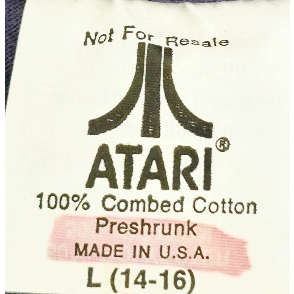 Vintage NEW Original 1980's Atari  'Pac-Man' Dealer Promo T-Shirt Kids L (14-16)