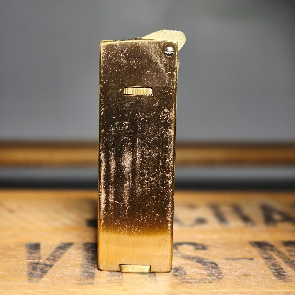 VINTAGE *NEW* 1960's Caption Gold Butane Lighter Japan