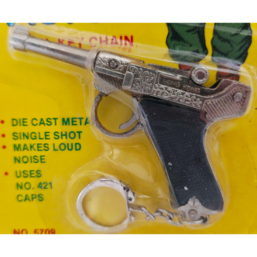 VINTAGE *NEW* 1970's German Luger Toy Pistol with Keychain