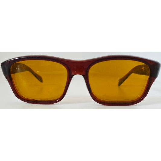 VINTAGE *NEW* 1970's Dark Brown Frame w/Tinted Lens Sunglasses