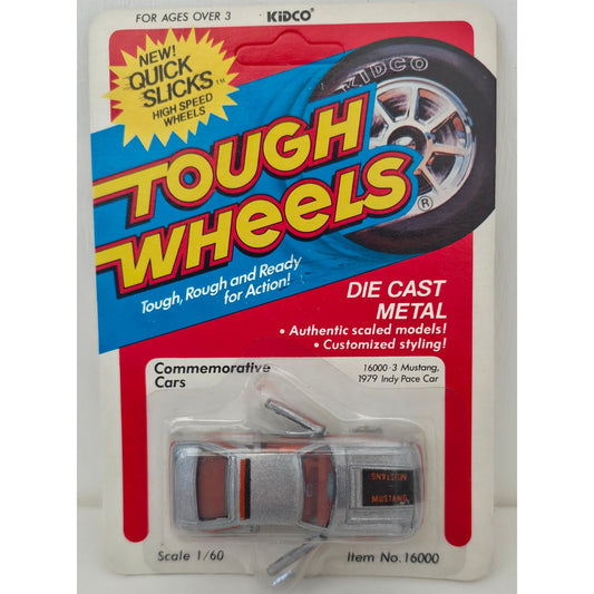 VINTAGE *NEW* 1981 Kidco Tough Wheels Silver 1979 Mustang 1:60 Die Cast Toy Car