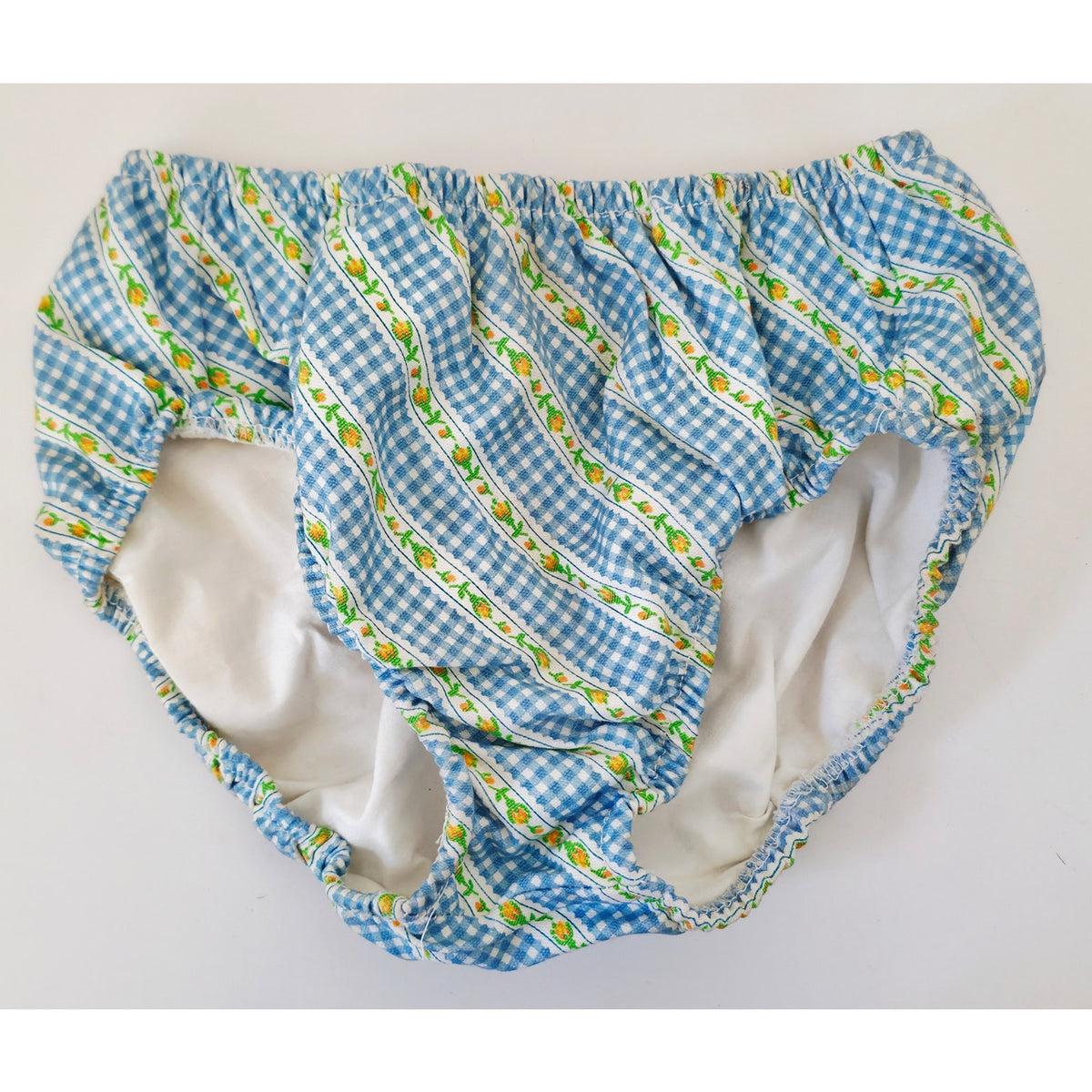 VINTAGE *NEW* 1950's Kid's Blue with Flowers Swimsuit | Bathing Suit Size 5-6 USA