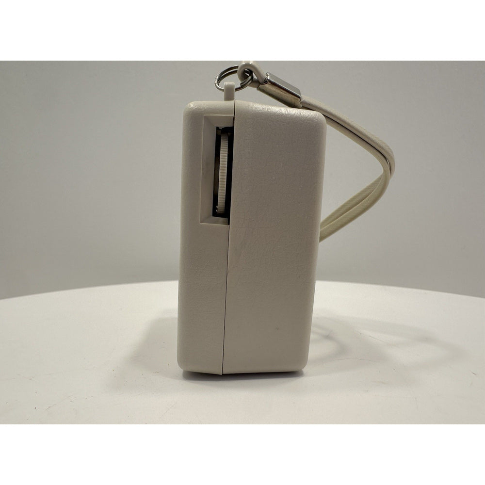 VINTAGE *NEW* 1960's MUSTANG AM Micro Solid State Transistor Radio White
