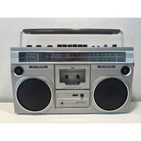 VINTAGE *NEW* 80's Hitachi TRK-7500H Boom Box Radio Cassette Recorder