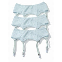 VINTAGE *NEW* 1960's Women's Light Blue Garter Belt w/Flowers Size L Lot of 3