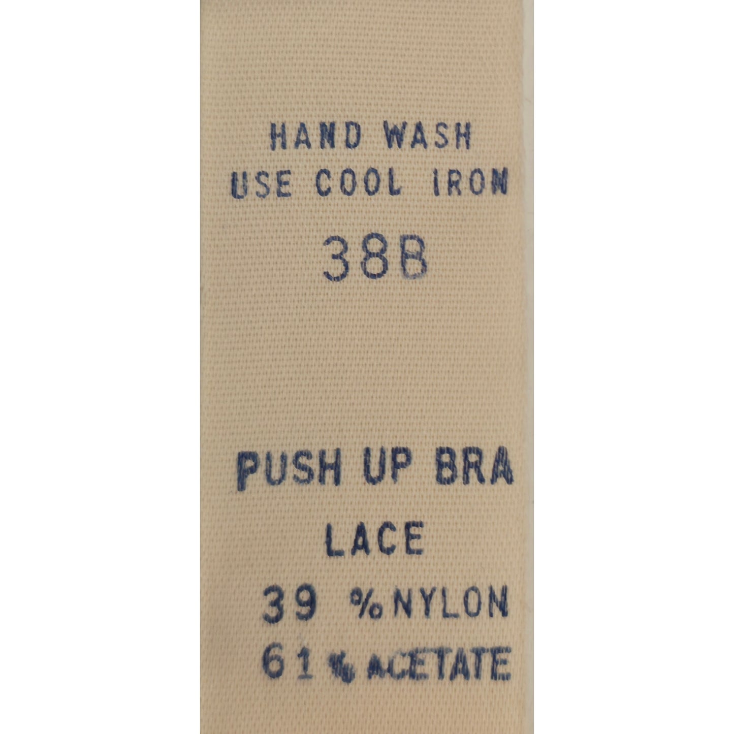 VINTAGE *NEW* 1960's Women's Beige Lace Push-Up Bra Size 38 B