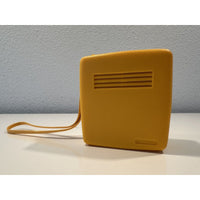 VINTAGE *NEW* 1970's MUSTANG AM Micro Solid State Transistor Radio-Yellow