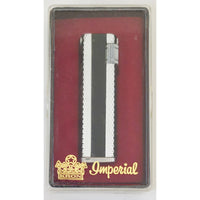 VINTAGE *NEW* 1950's Kron Imperial Black and Silver Lighter Japan