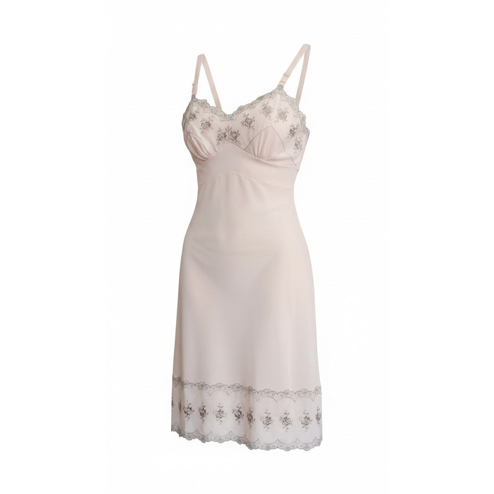 VINTAGE *NEW* 1960's Aristocraft Women's Light Pink w/Lace Slip Dress Size 34
