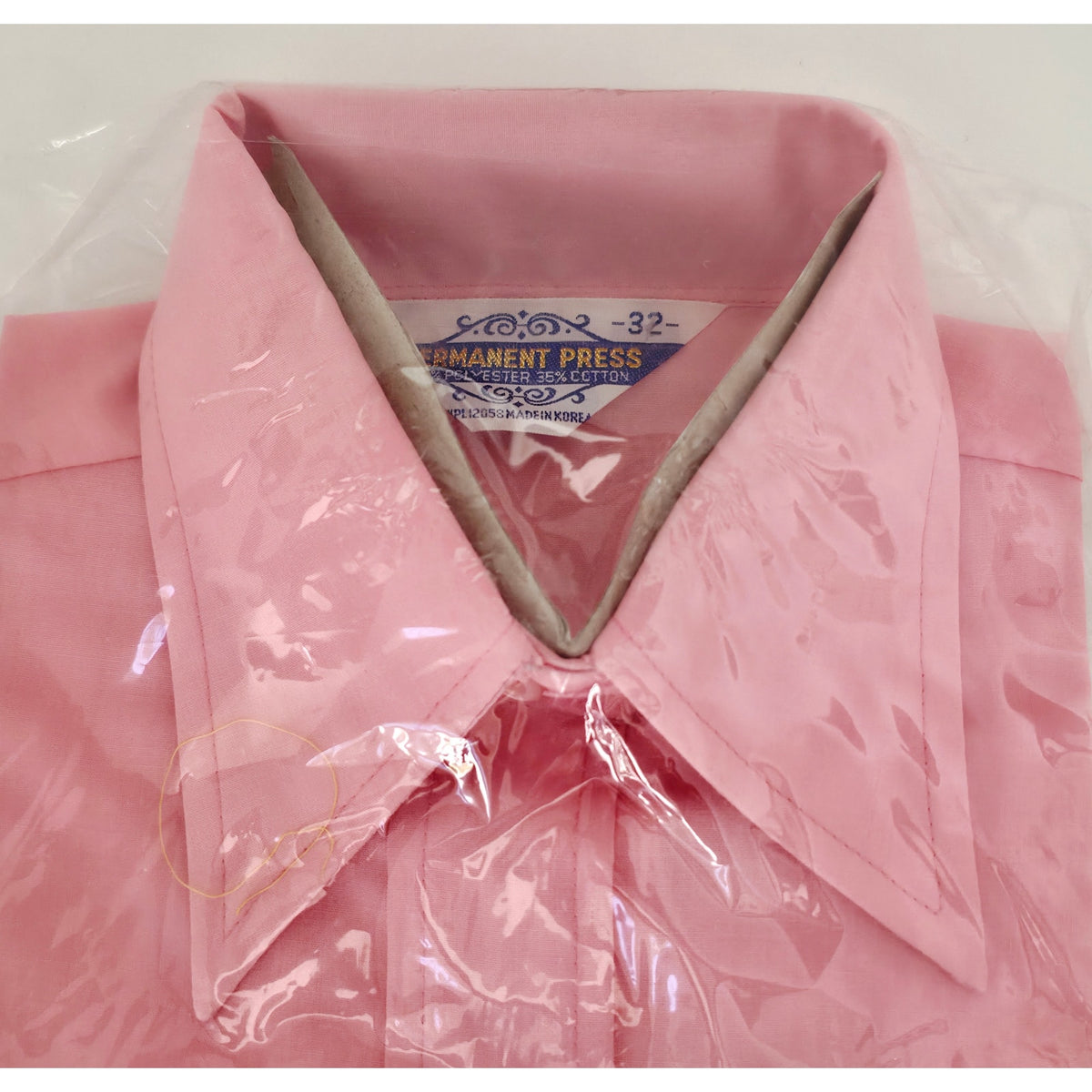 VINTAGE *NEW* 1970's Women's Pink Button Down Safari Shirt Size 32