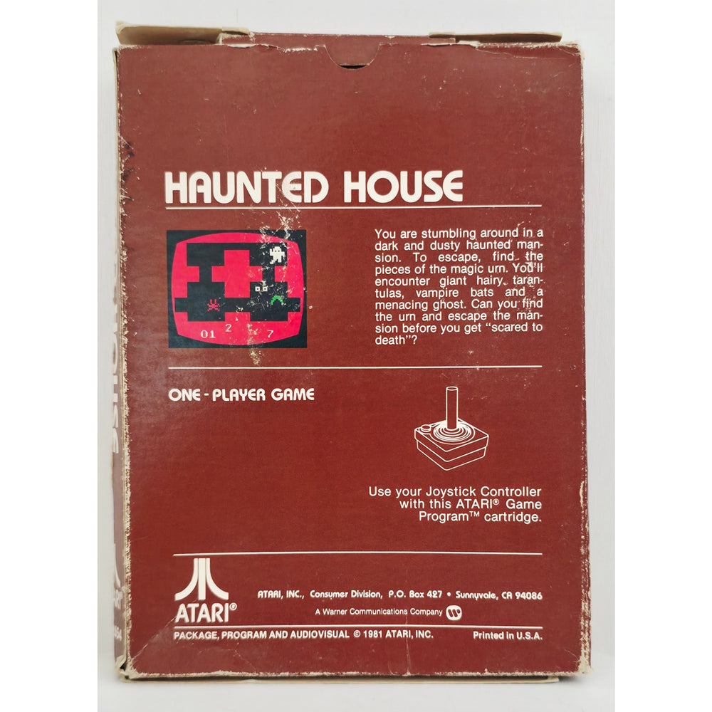 Atari 1981 Haunted House Video Game NOS Open Box with Wear Unsold Dealer Stock