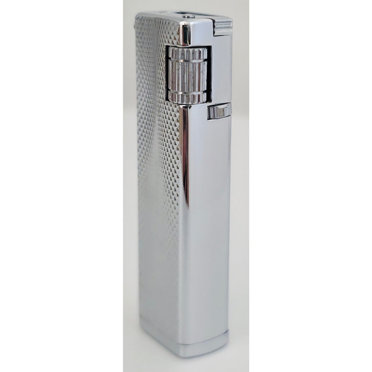 VINTAGE *NEW* 1960's Thin Silver Textured Lighter in Original Box by Supreme USA