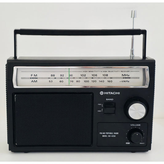 VINTAGE *PRISTINE* 1970's Hitachi KH-435H AM/FM Portable Transistor Radio