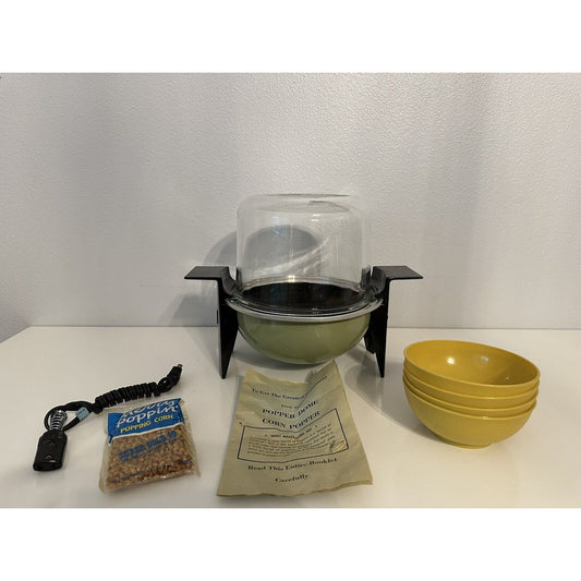 VINTAGE *NEW* ROBESON Electric Corn Popper 4 Quart Dome w/bowls