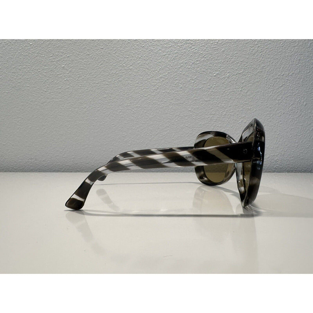 VINTAGE *NEW* Striped Tortoise Chic Sunglasses Movie Prop