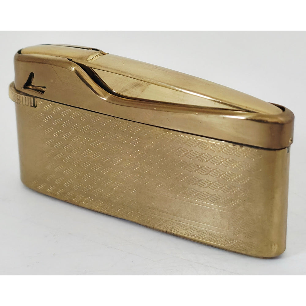 VINTAGE *NEW* 1950's JJJ Citation Gold Textured Butane Lighter Japan