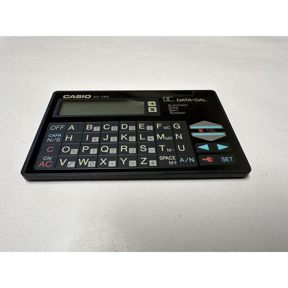 VINTAGE *NEW* Casio DC-760 data-cal Black Calculator