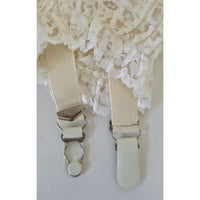 VINTAGE *NEW* 1960's Women's Empire Foundation Cream w/Lace Girdle Garter Size L