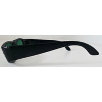 VINTAGE *NEW* 1970's Black Frame with Green Lens Sunglasses