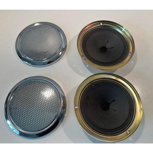 VINTAGE 1970's MEKKA FS-201 Car Stereo Door Mount Speakers 6.5" NOM 5W/8W Japan