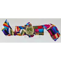 "Frozen In Time" 1960's Vintage Watch Face w/ Silk/Satin Tie Bracelet