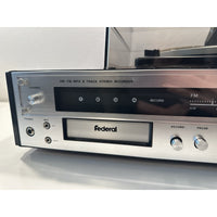 VINTAGE *NEW* 1970's Federal AM/FM MPX 8-Track Stereo System Recorder