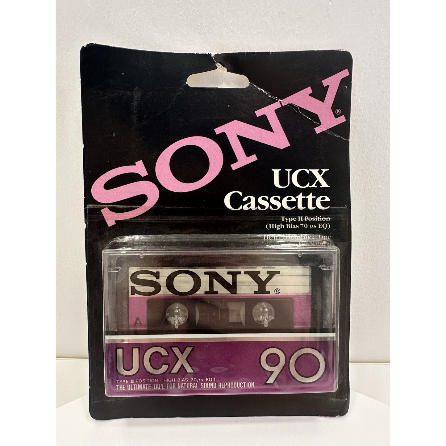 VINTAGE *NEW* 1980's Sony UCX 90 Type II Blank Cassette Tape Sealed