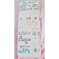 VINTAGE *NEW* 1960's Kayser Light Pink Slip w/ White Lace 100% Nylon Size 32