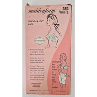 VINTAGE *NEW* 1970's Maidenform P7136 Tricolastic White Bullet Bra 38B