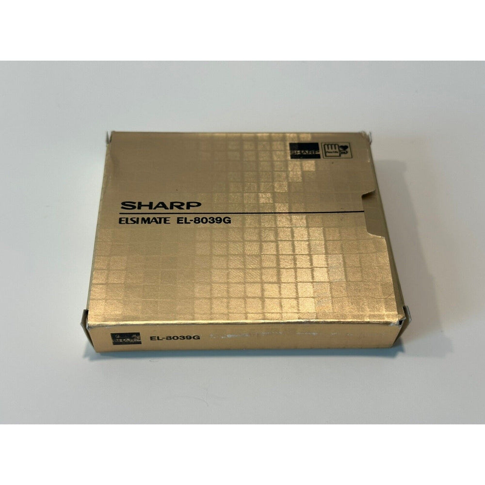 VINTAGE *NEW* Sharp EL-8039G Gold Flip Calculator Japan