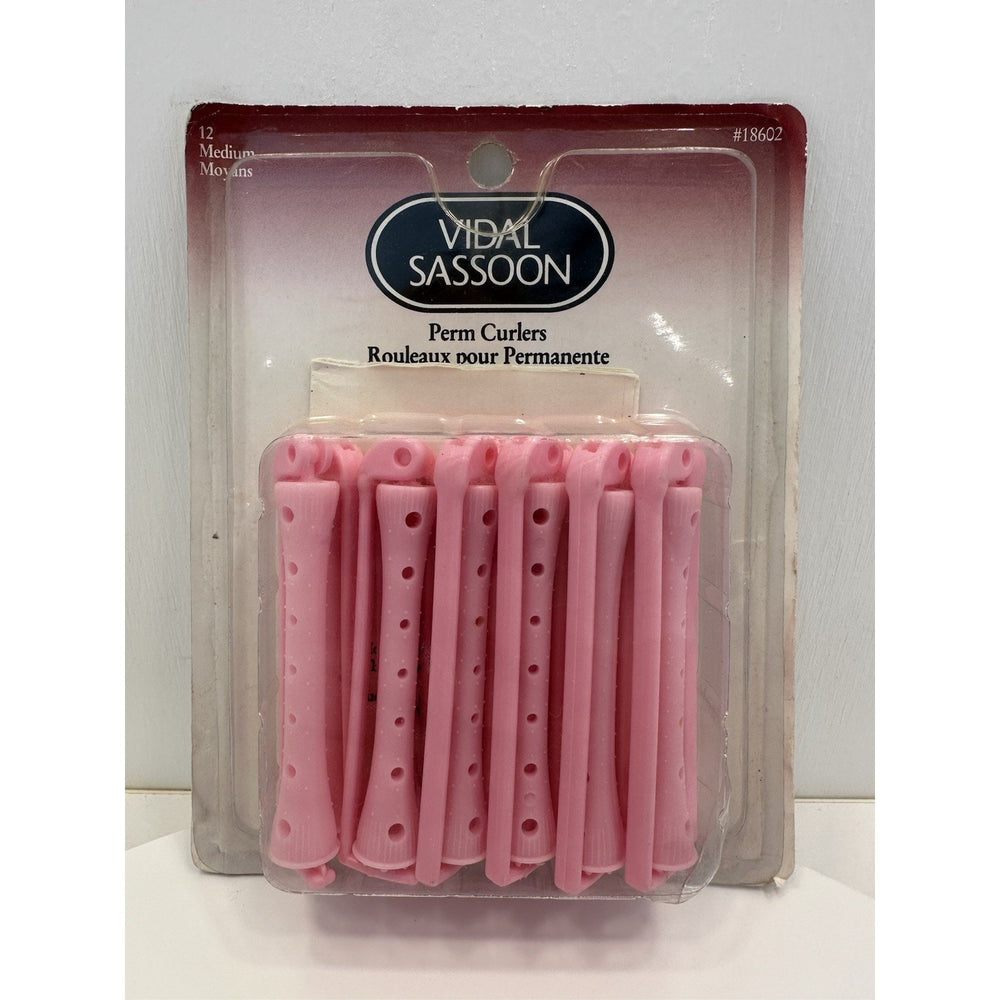 VINTAGE *NEW* 1995 Vidal Sassoon Pink Perm Rod Curlers