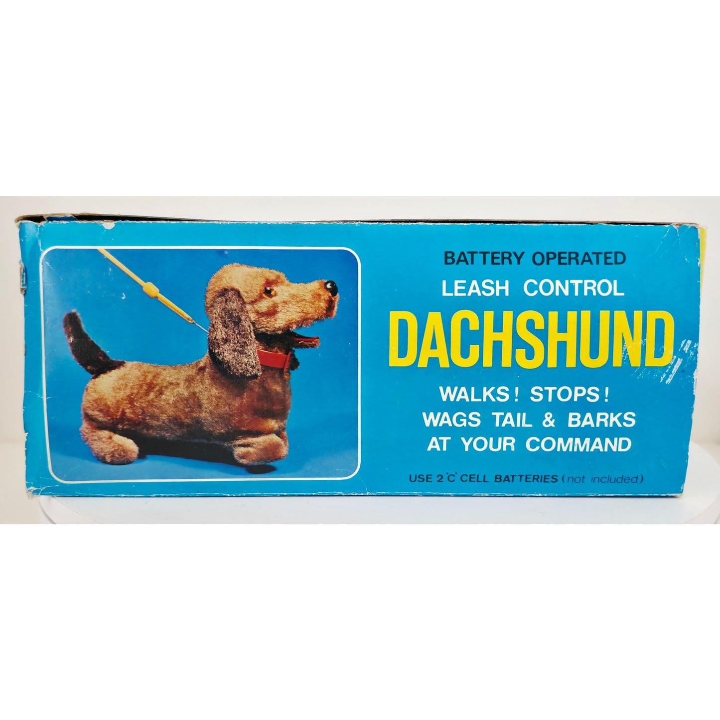 VINTAGE *NEW* 1960's Dachshund Leashed Walking Barking Collared Dog