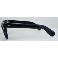 VINTAGE *NEW* 1970's Glam Unisex Black Frame with Green Lens Sunglasses Made in Italy