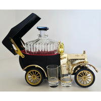VINTAGE *NEW* 1950's Decanter Music Box 1918 Ford Car w/4 Shot Glasses