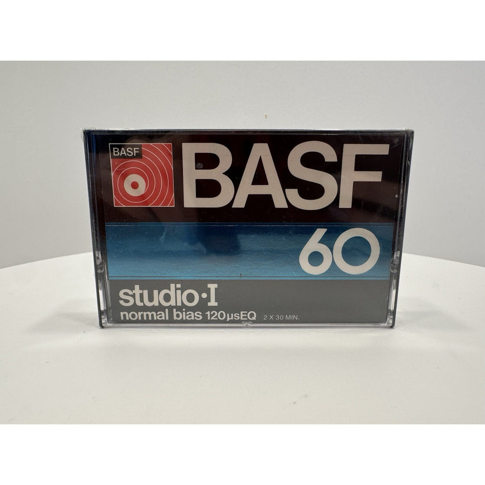 VINTAGE *NEW* 1980's BASF 60 Studio I Normall Bias Blank Cassette Tape Sealed