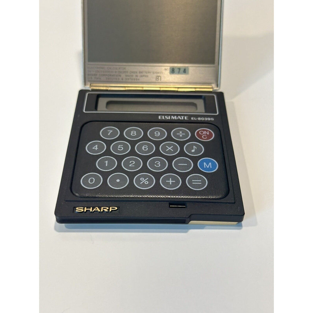 VINTAGE *NEW* Sharp EL-8039G Gold Flip Calculator Japan