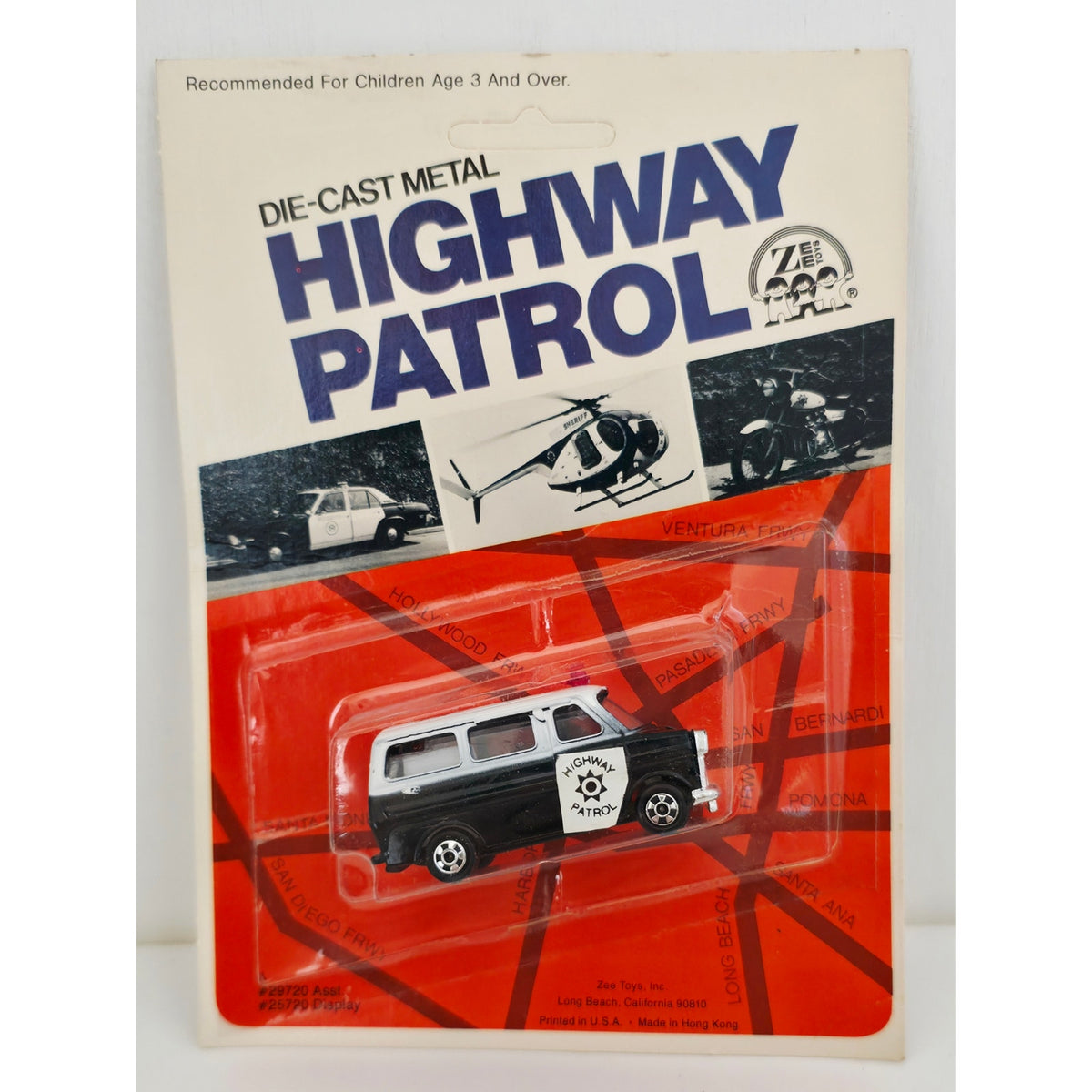 VINTAGE *NEW* 1981 Zee Toys Highway Patrol Van Die-Cast Toy Van