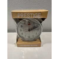 VINTAGE *NEW* 1960's/70's Prestige Keywound Metal Alarm Clock - Blue