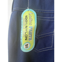 VINTAGE *NEW* 1960's Blue Twill Jeans Bell Bottom Nylon Pants Size 10