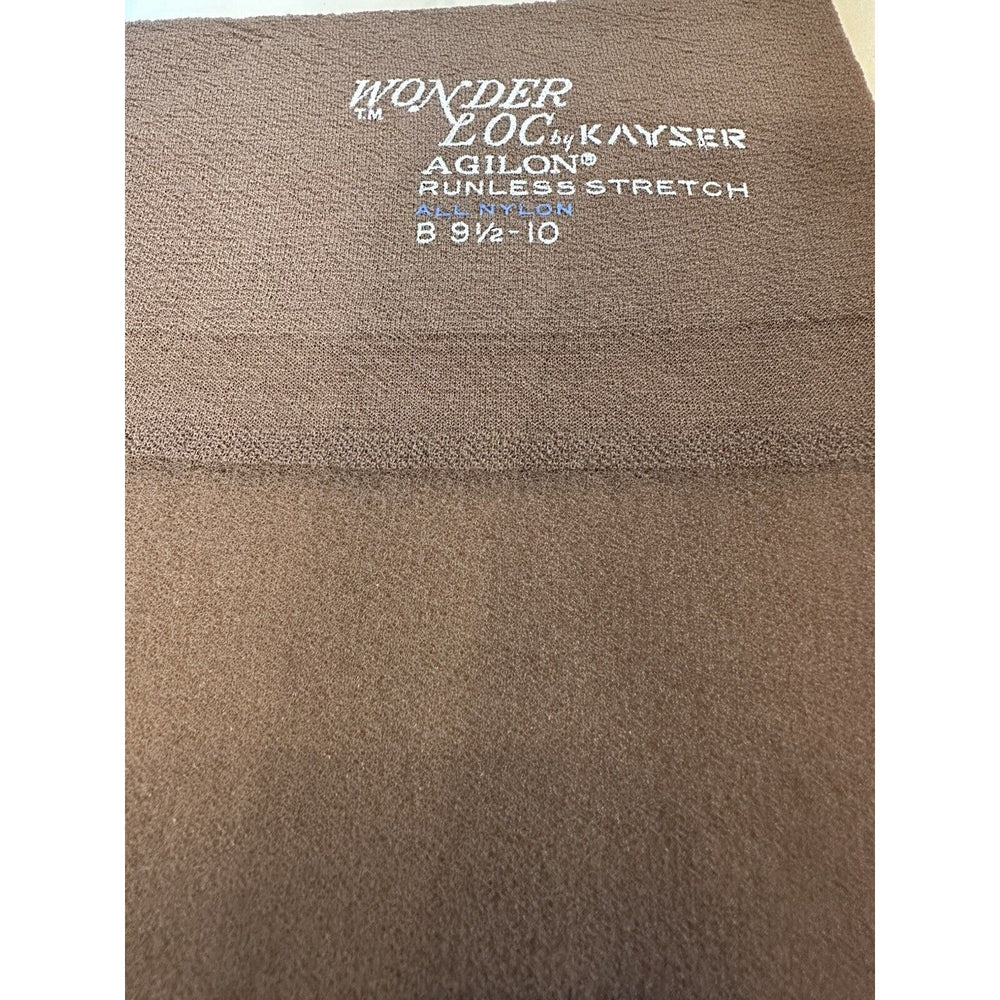 VINTAGE *NEW* Kayser Hosiery-Wonderloc Stretch-Honeysweet-Seamless-Sz9.5/10L x3