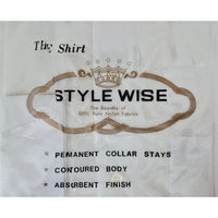 VINTAGE *NEW* 1960's STYLEWISE Men's Pale Green Shirt 100% Nylon Size 14-33